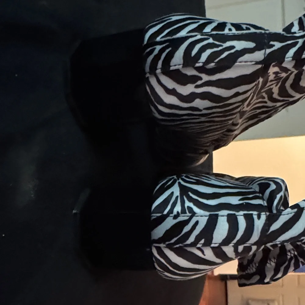 Katy Perry Collections Black and White Zebra Ankle Boots - Picture 3 of 5